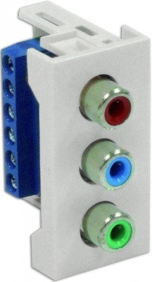 Gniazdo audio-video 22,5x45mm