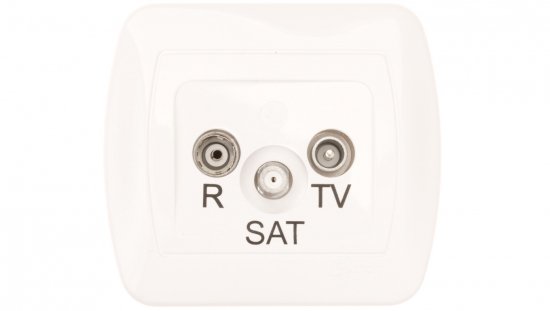 Simon Akord Gniazdo antenowe RD/TV/SAT końcowe białe AAS/11