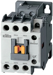 Stycznik mocy 9A, 4 kW, 3-polowy, z cewką 12V DC. Styki pomocnicze 1a1b w standardzie