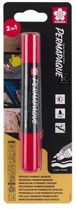 Marker Permapaque Dual Point czerwony, Sakura SKBLXZPKTN1B