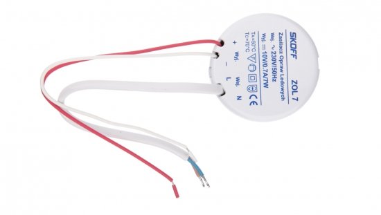 Zasilacz LED 10V ZOL 7/10V-7W 02-03-01-01-0008