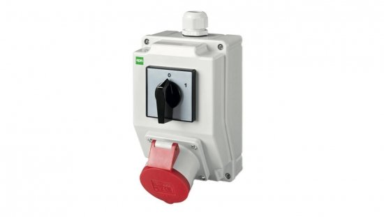 RS-Z Rozdzielnica siłowa z wyłącznikiem 0-1 3P+N+Z 16A szary IP44 6271-00