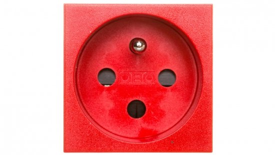 Gniazdo zasilające M45 pojedyncze z/u 16A czerwone STD-F0K SRO1 6120312