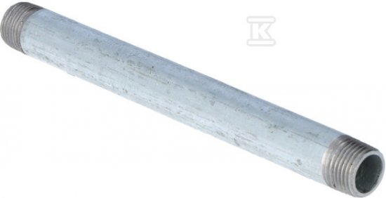 Sztucer stalowy ocynkowany 1 dł.0.25m dwustronnie gwintowany .250.06V 70