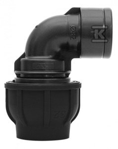 KOLANO ZACISK.PP 90ST.20X3/4  GW DO PE