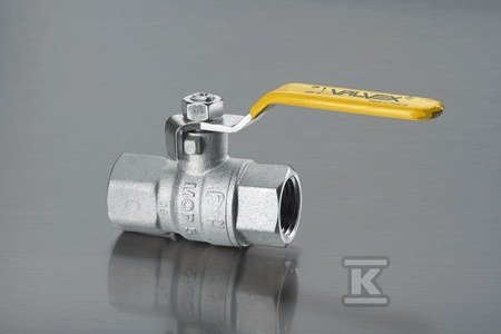 ZAWÓR KULOWY GAZOWY 6/4  NIKL.