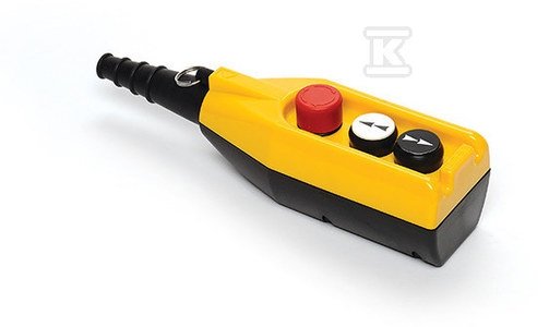Kaseta sterownicza, 3 przyciski, w tym przycisk awaryjnego stopu 30 mm, dwie prędkości T0-PV3E30B4