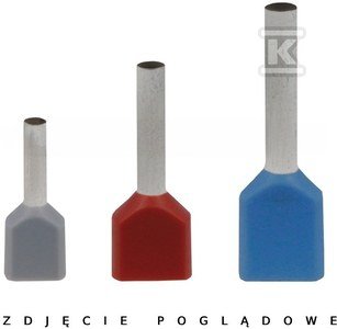 KOŃCÓWKA KABLOWA HI 2X0,75/8 (100 SZT.