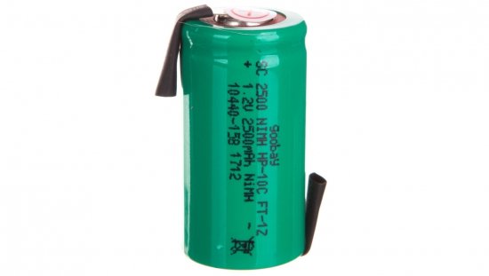 Akumulator Ni-MH Sub-C 1,2V 2500mAh HP-10C FT 1Z /blaszki lutownicze/ 72806