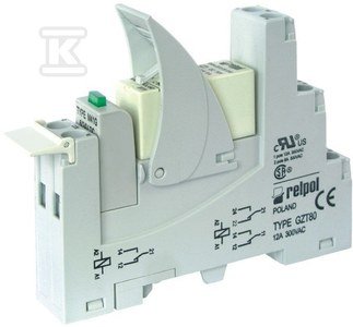 Przekaźnik interfejsowy PI84-230AC-M93G-TS-2012, styki: 2P, zasilanie: 230VAC, prąd obciążeniowy: 8A, szerokość: 15,5mm 862108