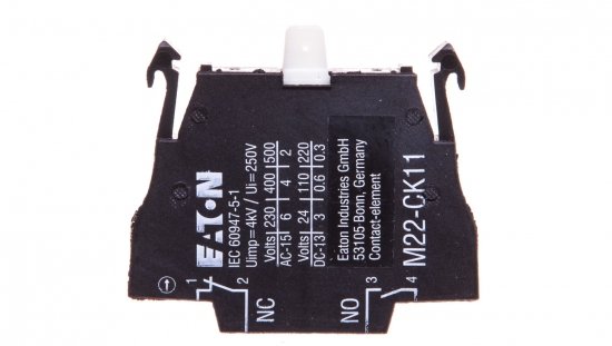 Styk pomocniczy 1Z 1R montaż czołowy M22-CK11 107940