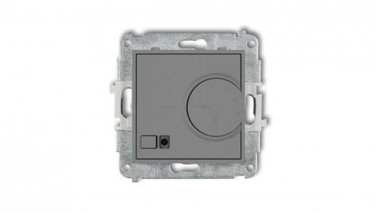 ICON Mechanizm elektronicznego regulatora temperatury z czujnikiem podpodłogowym szary mat 27IRT-1