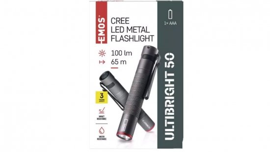 Latarka metalowa CREE LED Ultibright 50 100lm 1xAAA P3150