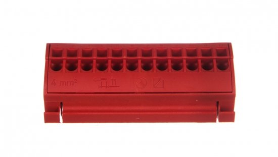 Blok potencjałowy 4mm2 czerwony 812-103