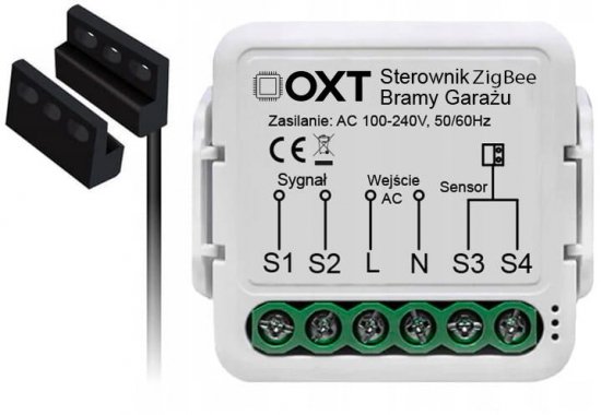 Moduł OXT z sensorem do silnika bramy garażu ZigBee TUYA