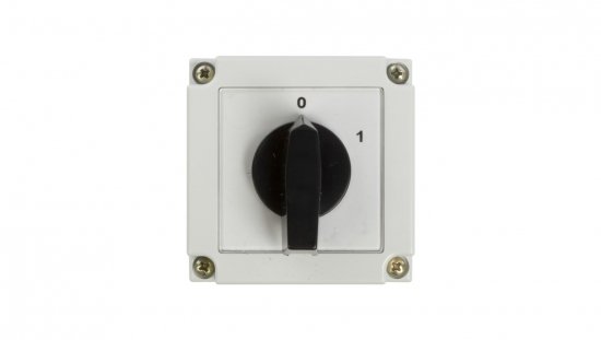 Łącznik krzywkowy 0-1 3P 10A w obudowie IP55 4G10-10-PK 63-840306-011