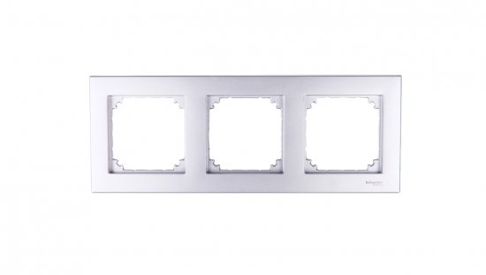 Merten M-Plan Ramka potrójna aluminium MTN486360