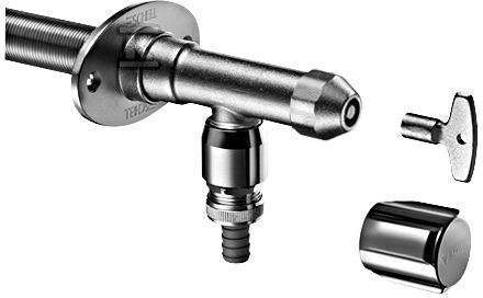 Zawór zewnetrzny Polar II Set 1/2&quot; mrozoodporny comfort + glowica na klucz nasadowy