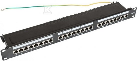 PANEL KATEGORII 6 FTP 19  1U, 24XRJ45