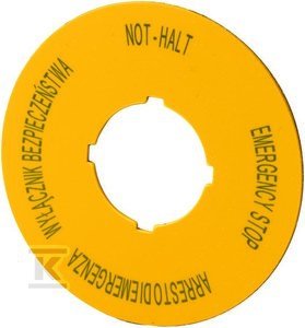 Tabliczka M22-XBK15 opisowa d=60mm 167638