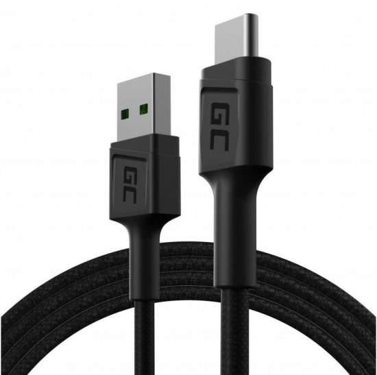 KABEL USB-A -|} USB-C Green Cell POWERSTREAM 120cm ULTRA CHARGE QUICK CHARGE 3.0 KABGC22