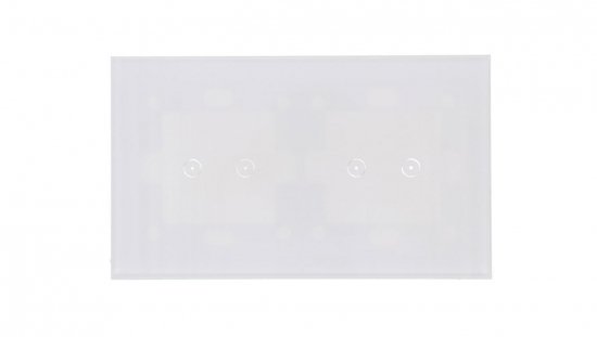 Simon Touch ramki Panel dotykowy S54 Touch, 2 moduły, 2 pola dotykowe poziome + 2 pola dotykowe poziome, biała perła DSTR222/70
