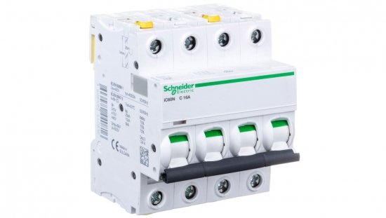 Wyłącznik nadprądowy 4P C 16A 6kA AC iC60N-C16-4 Acti9 A9F04416