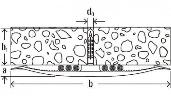 Wieszak kablowy z kołkiem wbijanym KB N 16 545523 /25szt./