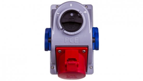 Gniazdo stałe z wyłącznikiem L-0-P 32A 5P 400V   2x 2P Z 230V IP44 COMBO-POL 960625421W