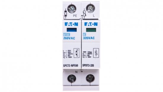 Ogranicznik przepięć Typ T3 2P 2,5kA 1kV SPDT3-335-1+NPE 170487
