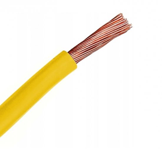 Przewód instalacyjny H05V-K (LgY) 1,5 żółty /100m/