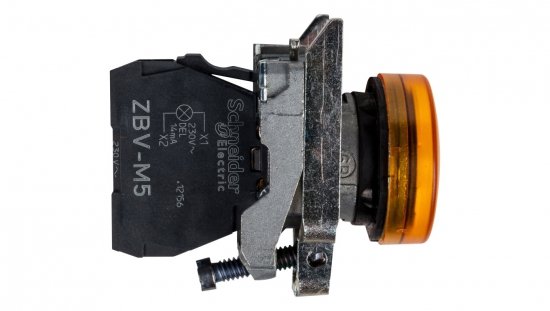 Lampka sygnalizacyjna 22mm żółta 230-240V AC LED XB4BVM5
