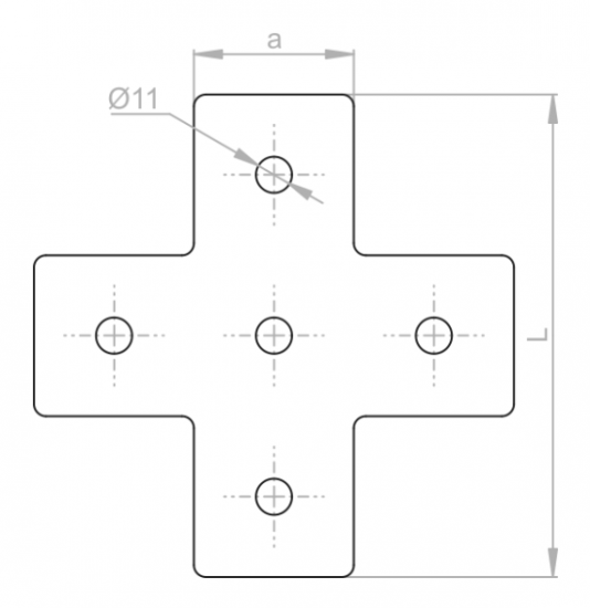 Łącznik ceownika LCP7 662700