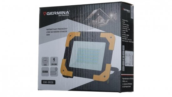 Lampa warsztatowa LED LYNKS 50W 5000lm 6500K IP65 zasilanie sieciowe GW-0028