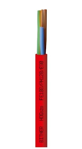 Przewód ognioodporny PH120 FE180 E90 HDGS 5x1,5 żo 300/500V B2ca-s1a d0 a1 B52063 /bębnowy/
