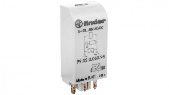 Moduł EMC, LED zielony+warystor 28-60V AC/DC 99.02.0.060.98