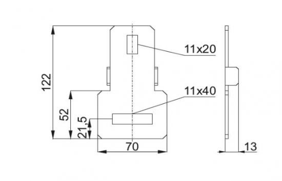 Łącznik ceownika LCJ70NMC 850252