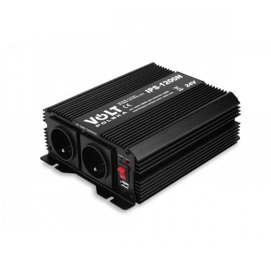 Przetwornica napięcia IPS 1200 N 24/230V (800/1200W) + USB