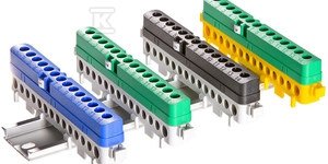 Listwa przyłączeniowa izolacyjna LPI-14 zielona
