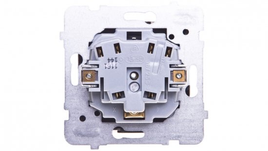 SONATA Gniazdo pojedyncze z/u stal inox GP-1RMZ/m/37