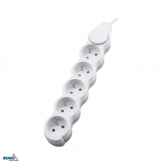 PRZEDŁUŻACZ NB 5X 2P+Z+WYŁ. 1.5MM X 1.5M
