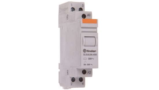 Przekaźnik modułowy mocy 1Z 1R 20A 230V AC, styk AgSnO2 F22-23-8-230-4000
