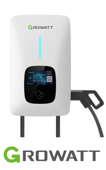 GROWATT Ładowarka do samochodu THOR-11AS-P-V1 (WiFi, LCD, RFID, PRZEWÓD 5m)
