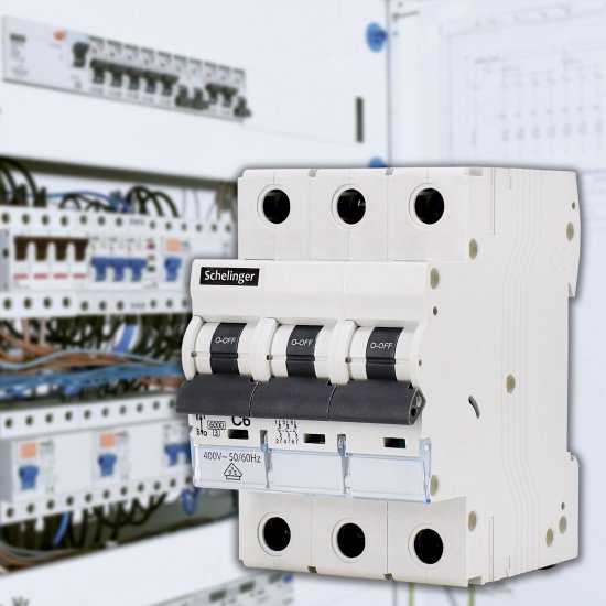 WYŁĄCZNIK NADPRĄDOWY 6KA 3P B 06A VDE SCHELINGER