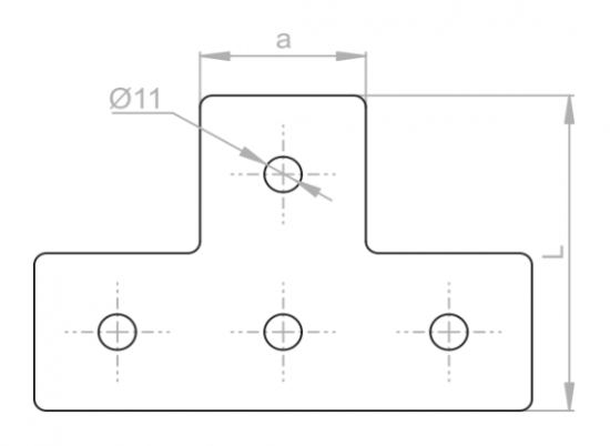 Łącznik ceownika LCP8 662800