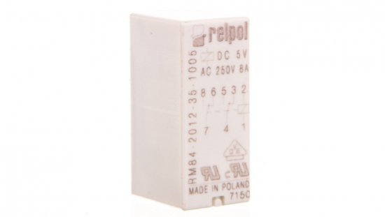 Przekaźnik miniaturowy 2P 8A 5V DC PCB AgNi RM84-2012-35-1005 600332