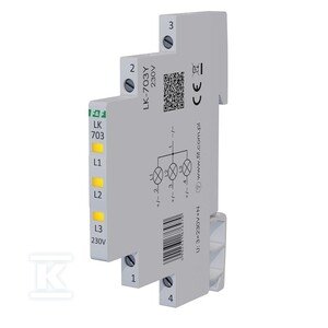 LK-703Y LAMP. 1/3S 3XLED ŻÓŁTA