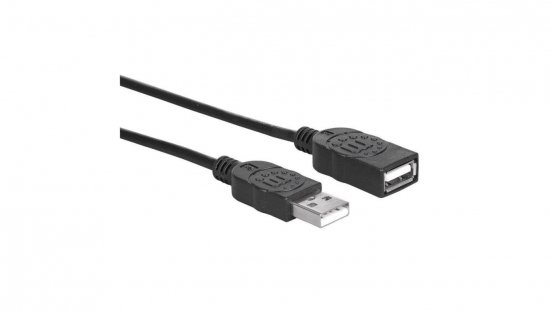 Przedłużacz kabel USB 2.0 A-A M/F 1M Czarny 308519
