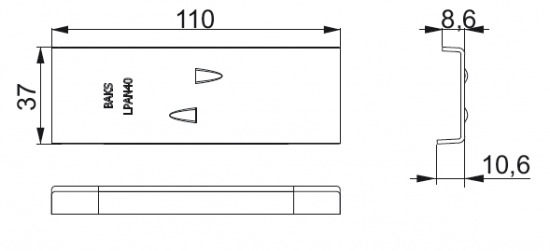 Łącznik profila aluminiowego (stosować 2szt. na połączenie) LPAN40