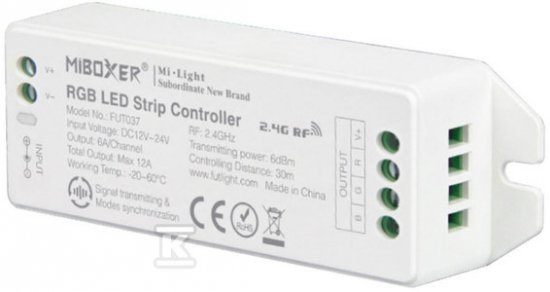 Odbiornik Mi.BOXER RGB, 12-24V, 3x6A, total max 12A